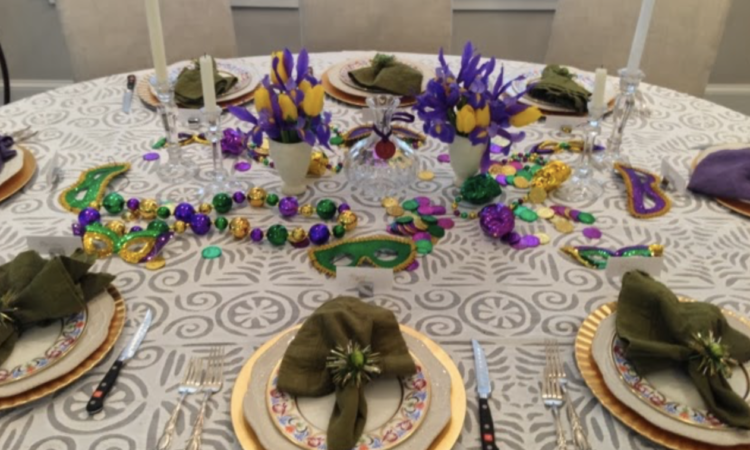 Mardi Gras Tablescape