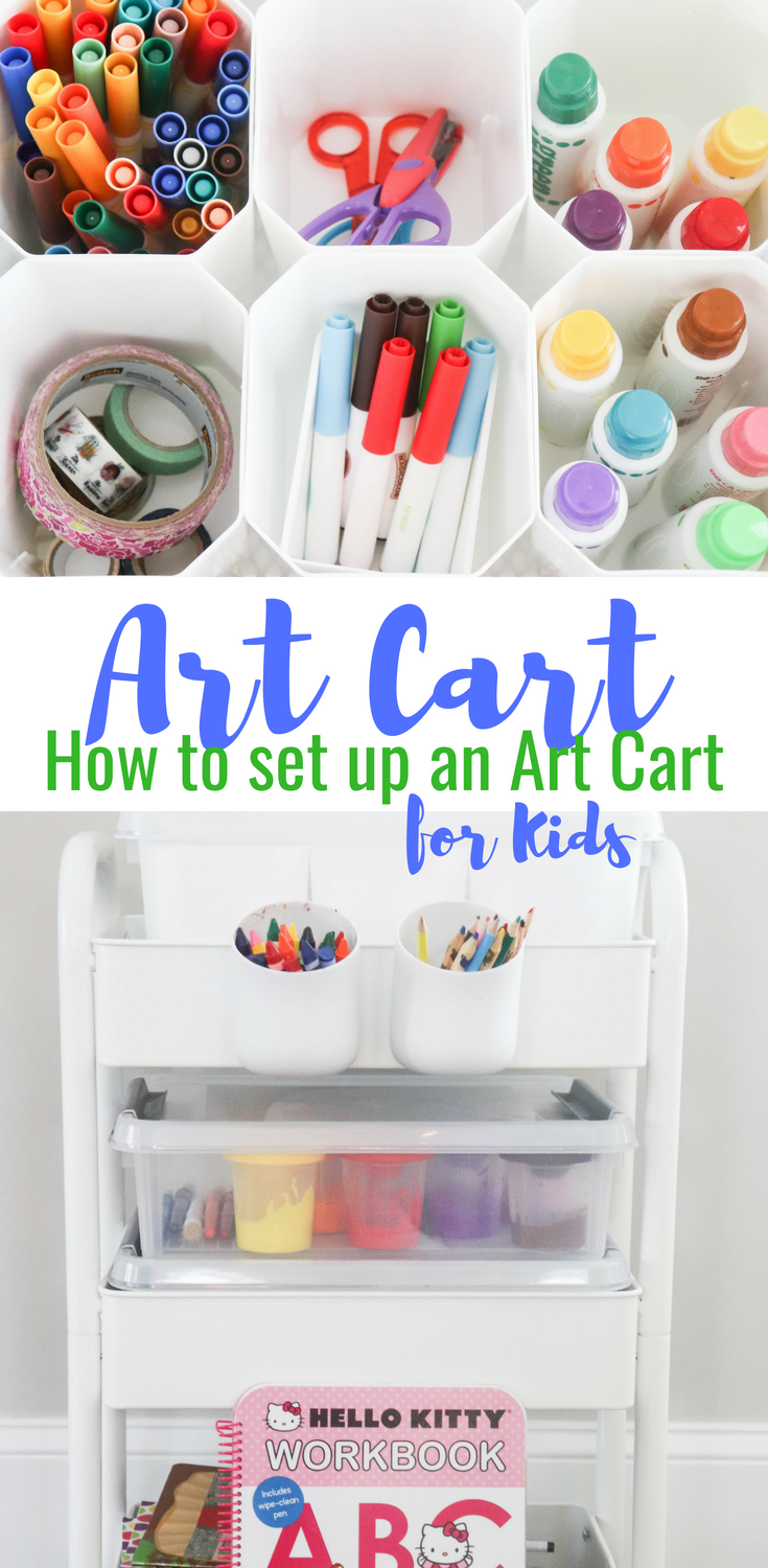 How to Set Up Art Cart for Kids
