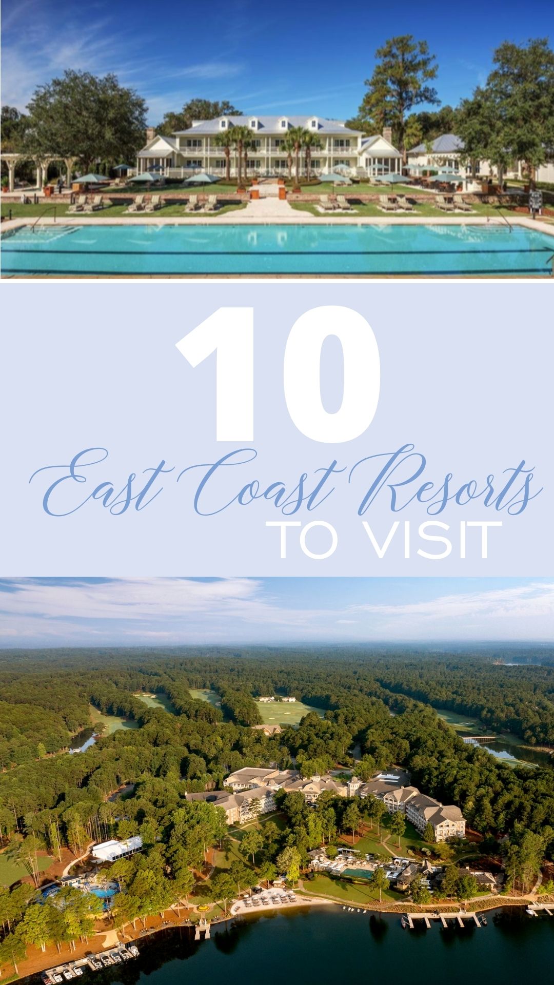 10 east coast resorts to visit