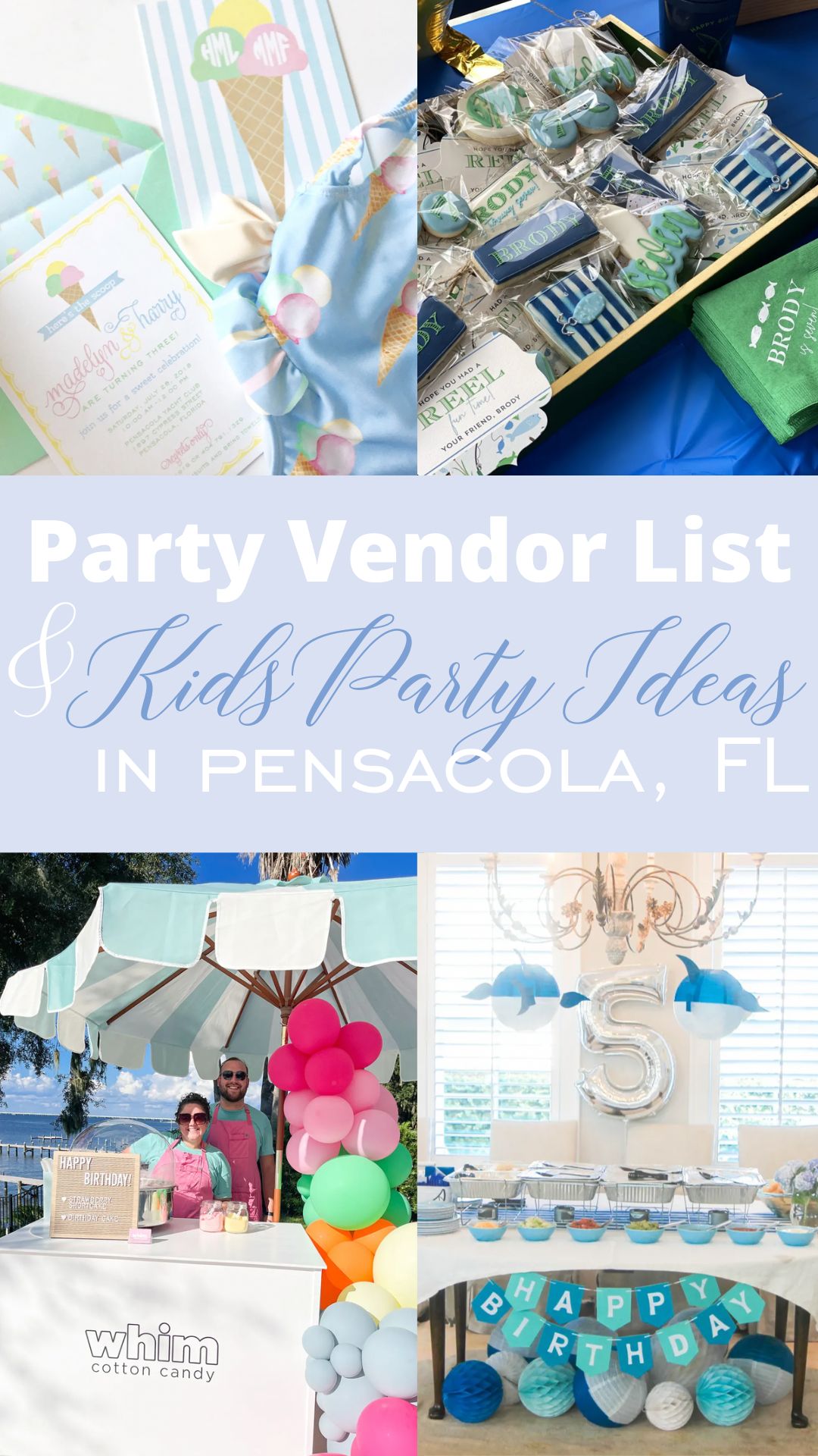 Party Vendor List for Pensacola
