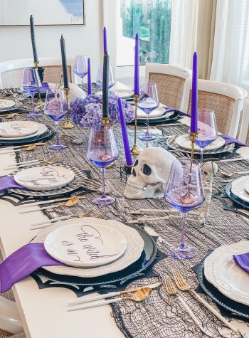halloween tablescape