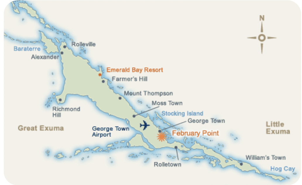 map of exumas