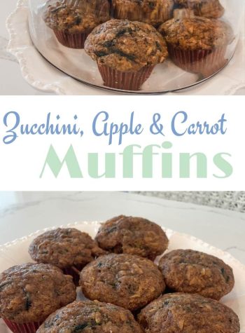 Zucchini, Apple & Carrot Muffins