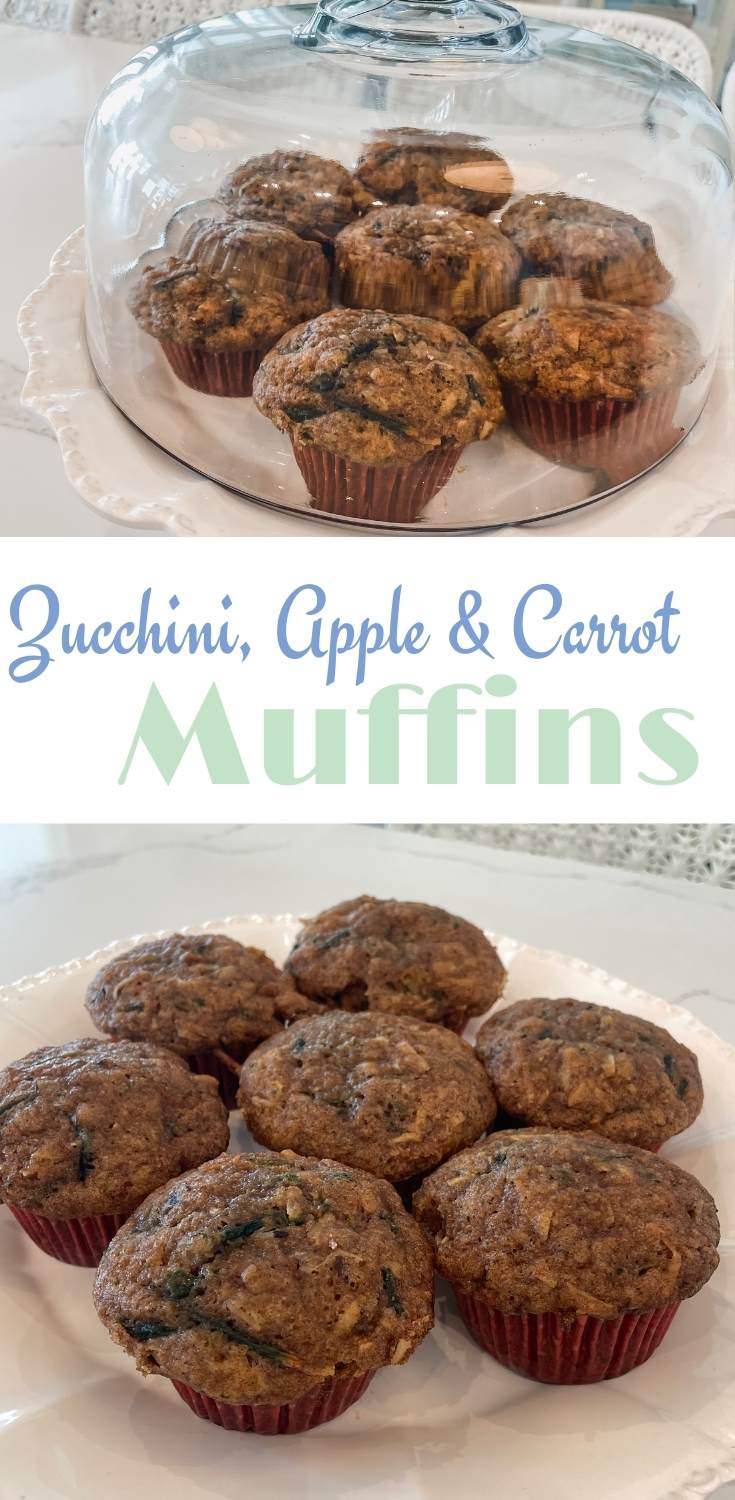 Zucchini, Apple & Carrot Muffins