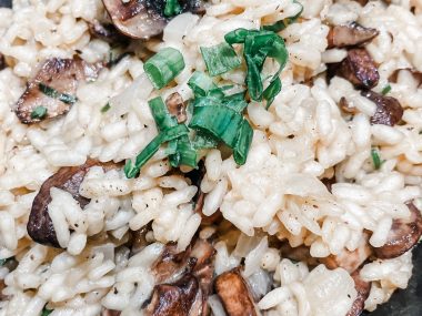 mushroom risotto