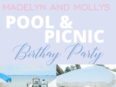 Pool and Picnic birthday party