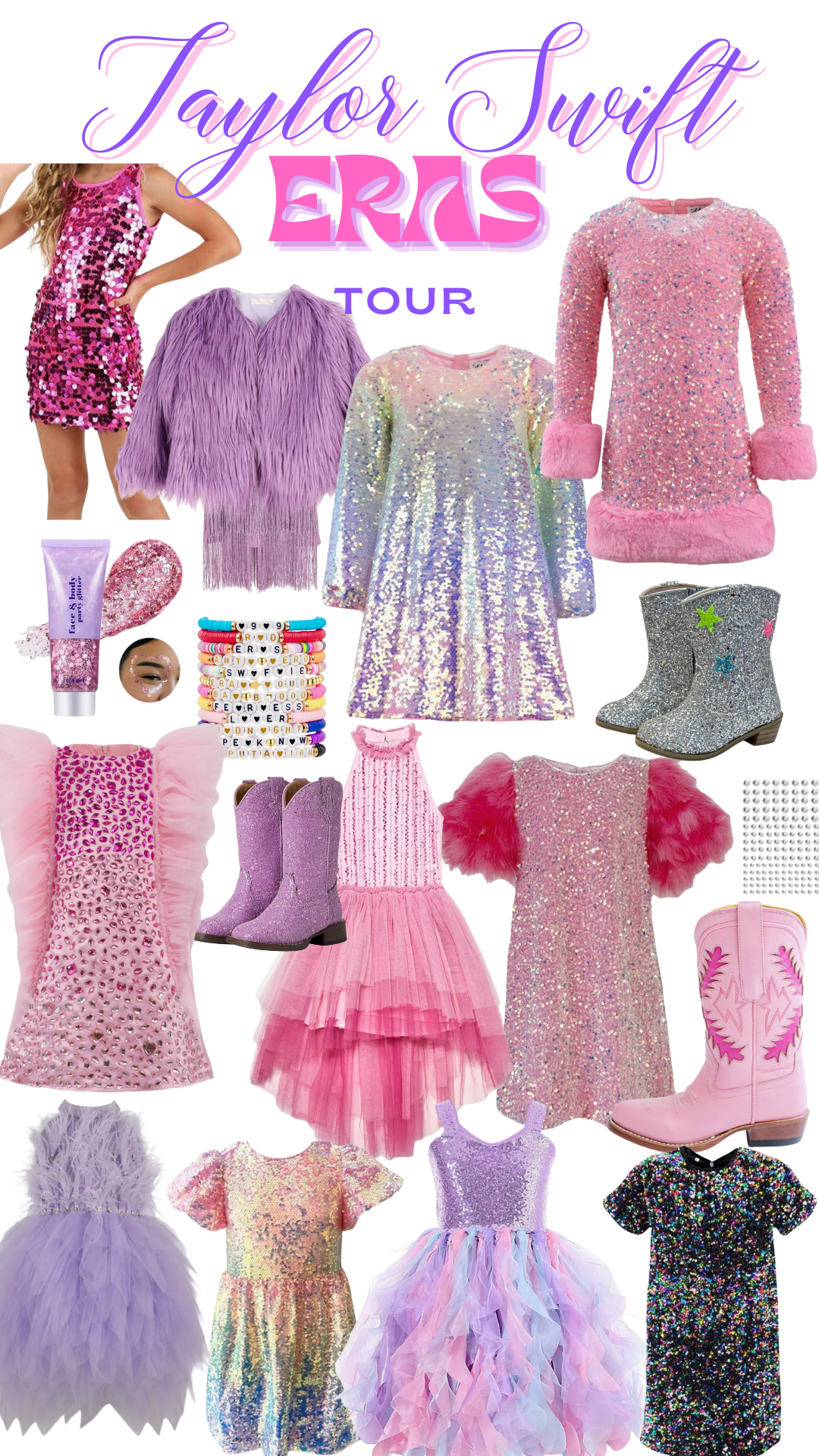 Taylor Swift eras tour concert outfits for kids