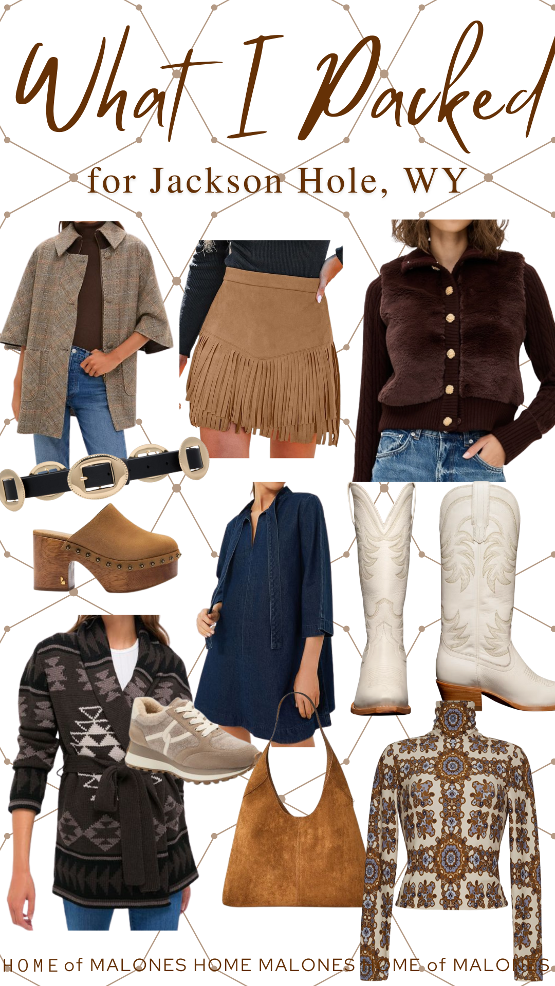 what I packed for Jackson hole